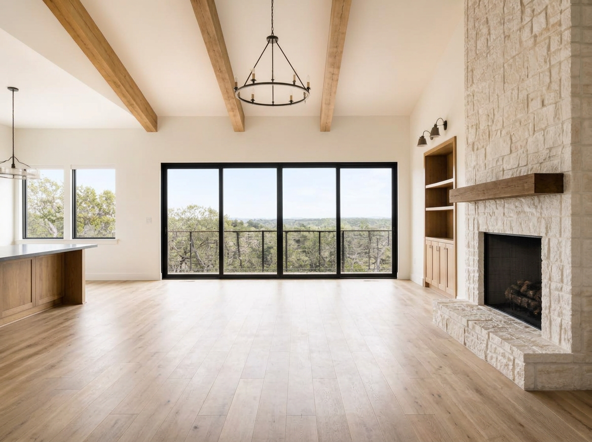 Hill country house, Westlake before Showhomes prepared it