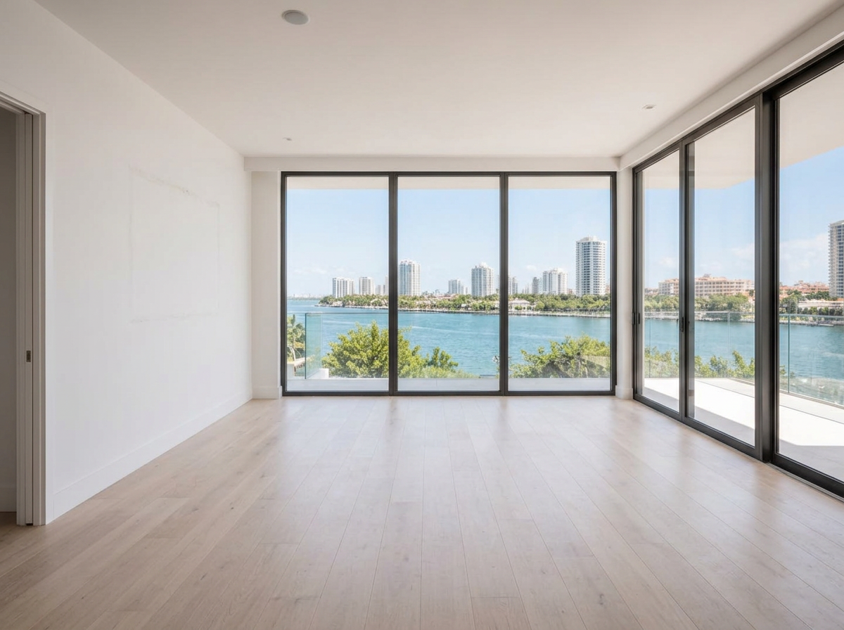 Waterfront residence, Brickell before Showhomes prepared it